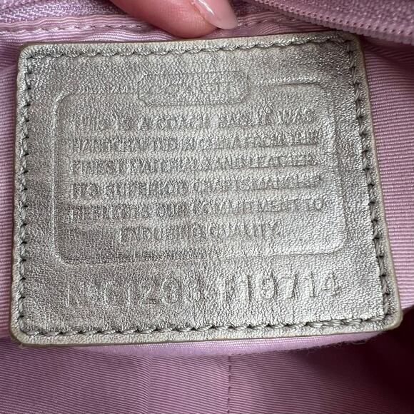 Coach White Kyra Bag Signature C Print Messenger Jacquard Fabric Crossbody READ - Picture 8 of 13